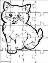 Puzzles Jigsaw Rompecabezas Activities Websincloud Gatito Recortable Papercraft Sobres Ossorio Librosgratispapercraftymas Botas sketch template
