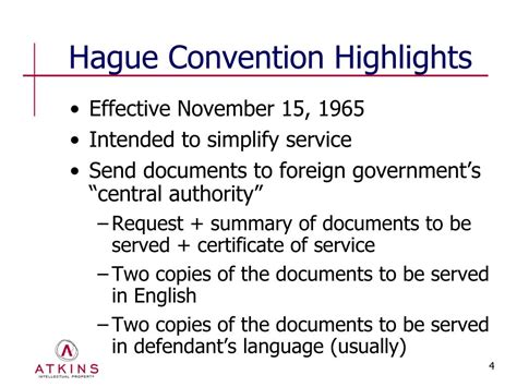 hague convention service powerpoint    id