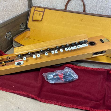 extremely rare japanese musical instrument taisho koto wood instrument