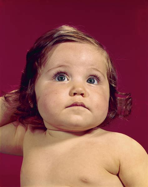 1960s Portrait Chubby Cheeks Big Eyes Photograph By Vintage Images