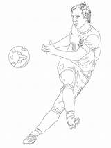 Coloring Soccer Pages Players Player Coloriage Griezmann Lampard Neymar Frank Antoine Messi Printable Football Color Colouring Sketch Print Impressionnant Kids sketch template