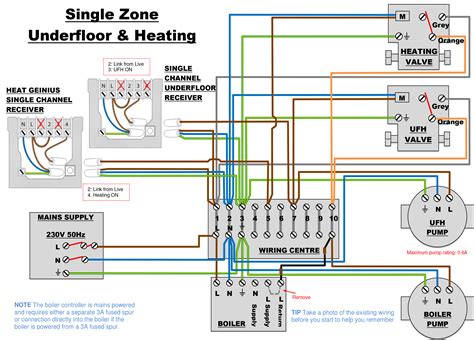 wire electric underfloor heating wiring diagram