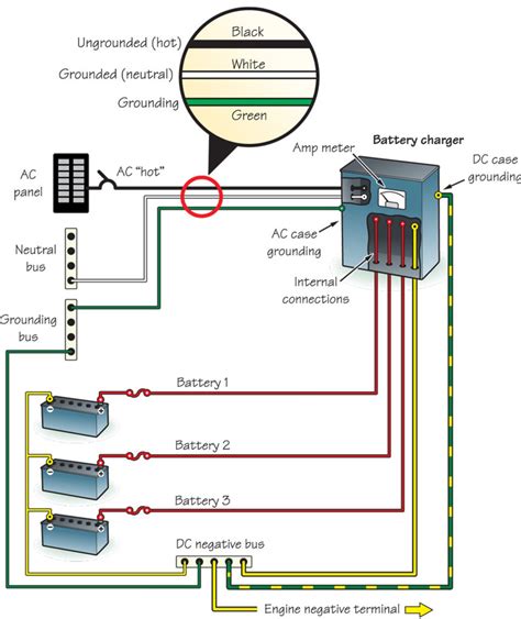 battery bank charger circuit diagram