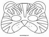 Carnaval Para Máscara Tigre Imprimir Visitar Mascaras Máscaras Ideias Safari Mascara sketch template