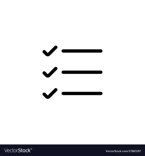 simple list checklist icon royalty  vector image
