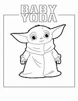 Yoda Colouring sketch template