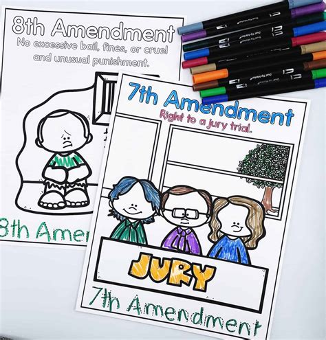 bill  rights  kids coloring pages homeschool