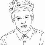 Coloring Pages Louis 1d Tomlinson Direction Shawn Mendes Hellokids Niall Horan Template sketch template