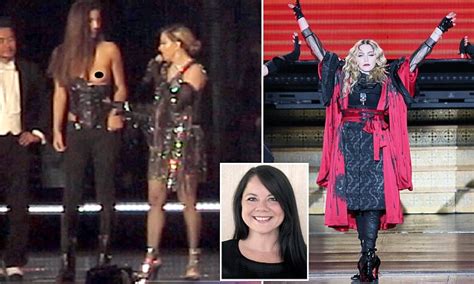 after madonna pulls down top of fan at brisbane concert corrine