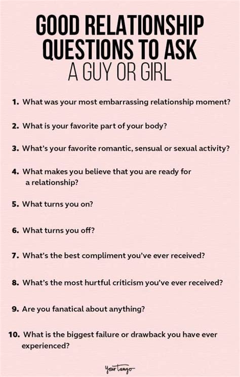 Fun Relationship Questions Intimate Questions For Couples Romantic