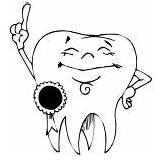 Tooth Dental Coloring Health Himself Brushing Winning Award sketch template