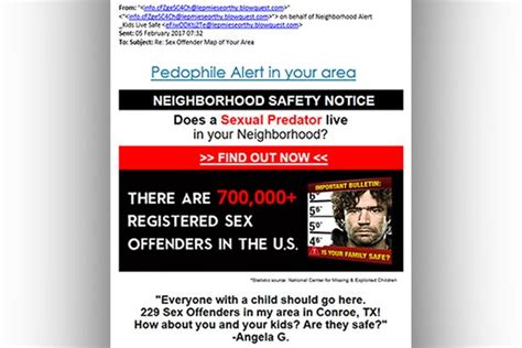 Warning Over Fake Paedophile In Your Neighbourhood