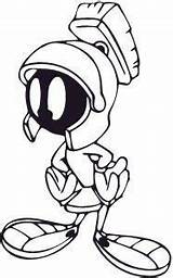 Marvin Martian Coloring Pages Decal Sticker Vinyl Amazon Drawings Tunes Looney Printable Cartoon Kids Discover Sheets sketch template