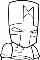 Castle Crashers Draw Drawing Knight Step Easy Kids Clipartmag Dragoart Clipart sketch template