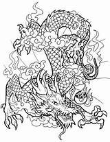 Drachen Draghi Drache Chinesische Chinesischer Malvorlagen Stampare Epic sketch template