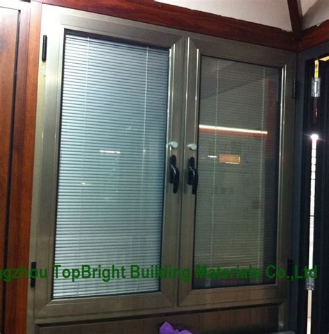 aluminum open  french casement window  blinds china economic windows  wholesale
