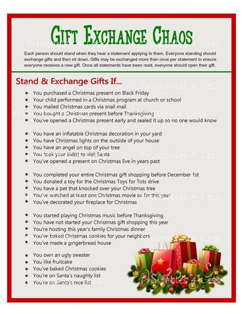 christmas gift swap christmas gift exchange game holiday gift