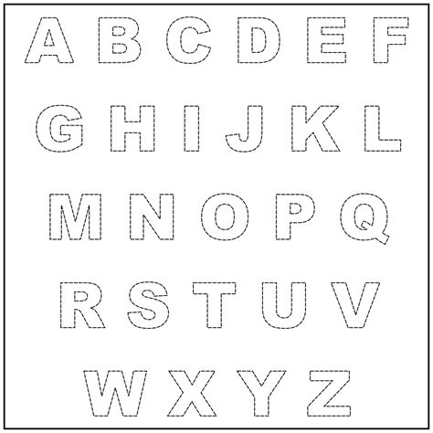 printable alphabet stencils  cut   printable templates