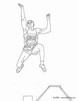 Jump Long Athletics Coloring Pages Coloringbay sketch template