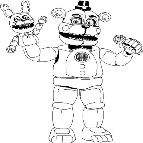 fun time freddy page coloring pages