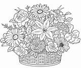 Coloring Ausmalen Blumen sketch template