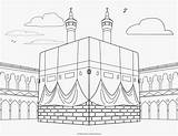 Sketch Kaba Mosque Kaaba Kabah Pencil Coloring Paintingvalley Religious Pages sketch template