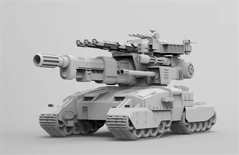 future concept tank scifitank  model cgtrader