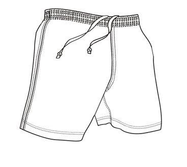 shorts clipart outline   cliparts  images  clipground