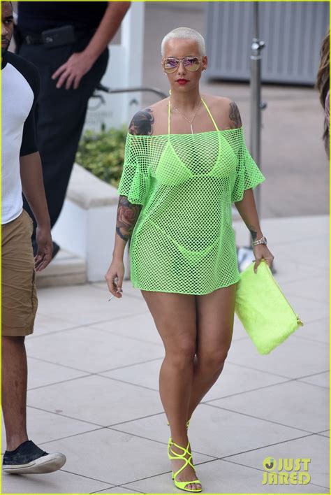 Amber Rose Wears Two Very Sexy String Thong Bikinis In Miami Photo