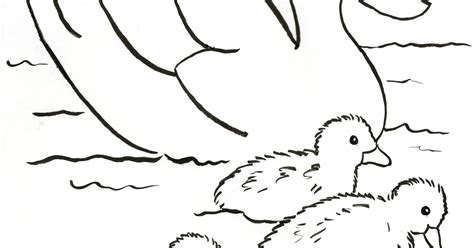 duck family coloring page art starts