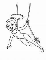 Coloring Pages Acrobat Circus Girl Colouring Acrobats Kids Printable Book Cp Sheets sketch template