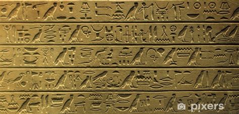 Wall Mural Egyptian Hieroglyphics Pixers Uk