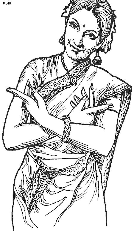 folk dances  india coloring pages bharatanatyam dance teacher