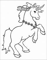 Unicorn Coloring Pages Unicorns Color Kids Printable Cute Print Cartoon Necklace Children Activity Printables Animals Book Flower Group Disney Animal sketch template