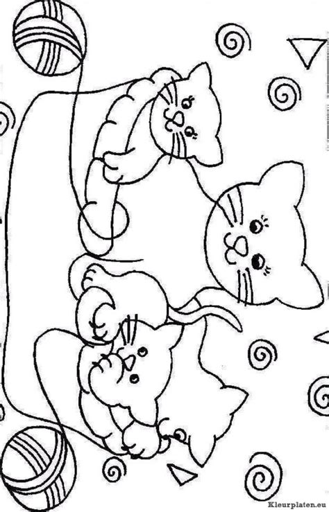kittens kleurplaat  kleurplaat