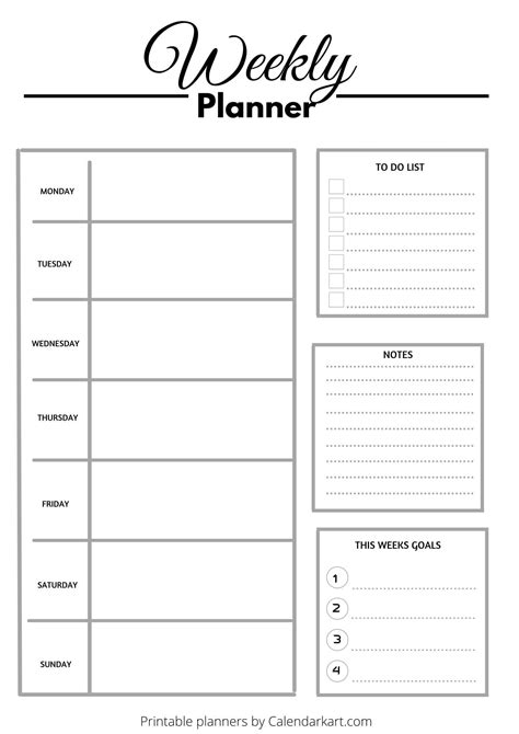 printable weekly planner  templates weekly planner hot sex
