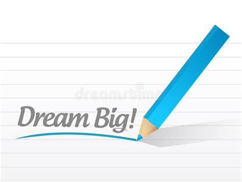 dream big message illustration design stock illustration illustration
