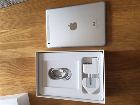 apple ipad mini   retina gb wi fi  cellular silver grade   genuine box