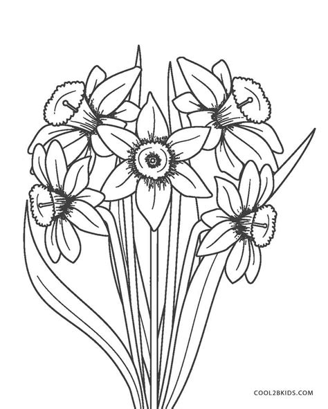 printable flower coloring pages  kids coolbkids