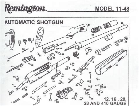 remington  shotgun diagram