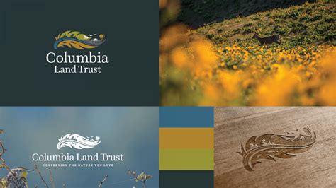 columbia land trust brand land trust logo branding logo trusted