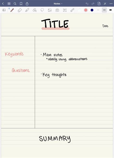 cornell note       notes explained