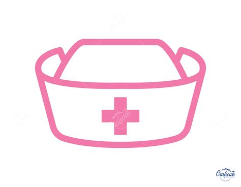 nurse hat svg nurse cap clip art instant digital  svgpngdxf