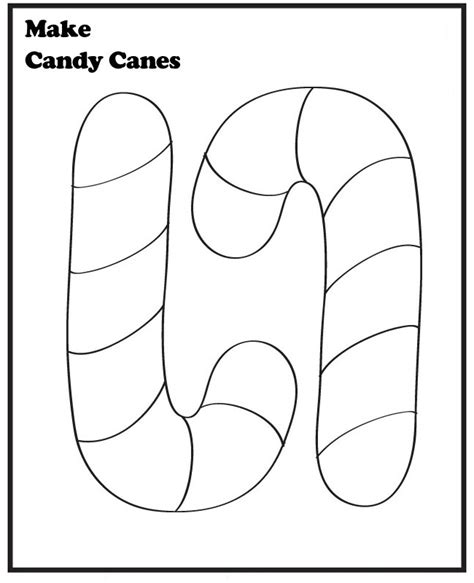 printable candy cane coloring pages  kids