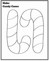 Cane Candy Template Coloring Printable Pages Canes Crafts Kids Preschool Make Christmas Color Projects Pattern Preschoolers Cute Ornament Templates Sheets sketch template