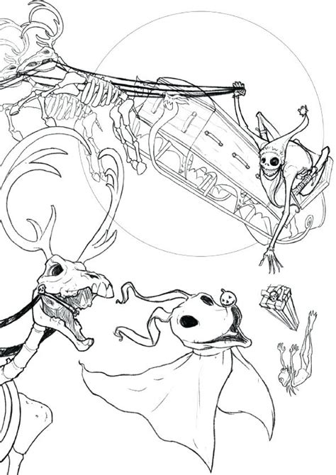 nightmare  christmas coloring pages  print  getcoloringscom