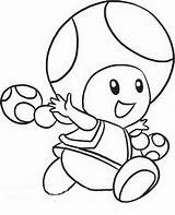 Toad Coloring Mario Pages Bros Para Colorear Honguito Library Clipart sketch template