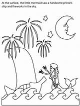 Coloring Mermaid Color3 Cartoons Little Pages Easily Print sketch template