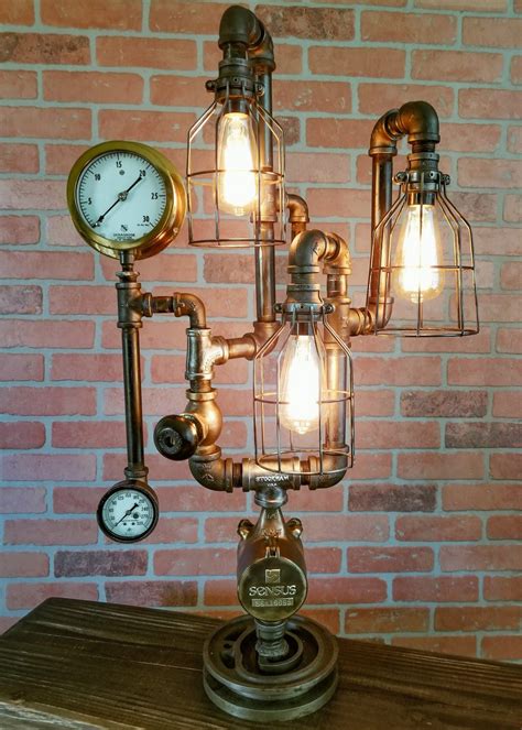 Steampunk Industrial Vintage Lamp 132 Table Lamp Desk Lamp Lamp