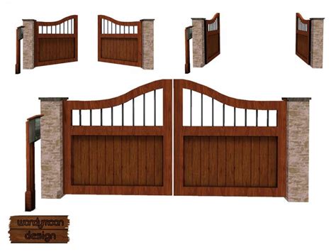 wondymoons electronic wood gate sims sims house sims pets